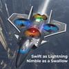Rechargeable Glider Flying Helicopter Toy Gravity Sensing RC Hobby Jet Plane  Kids Gifts