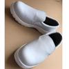 White Leather Steel Toe Anti-Static Work Shoes, Summer Safety Footwear, Anti-Slip, Anti-Smash, Anti-Puncture, Unisex.