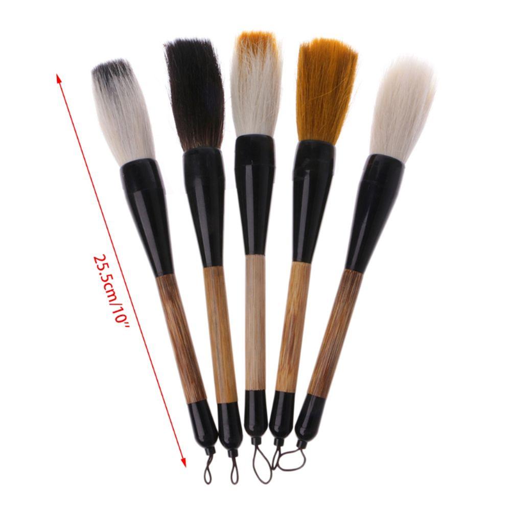 Bamboo Shaft Stationery Oil Painting Brush Pen Paint Brush Goat Hair Calligraphy Brush