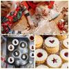 9pcs 304 Stainless Steel Christmas Cookie Cutters Xmas Tree Gingerbread Man Biscuit Baking Tools Snowman Pastry Mold Kitchen Use