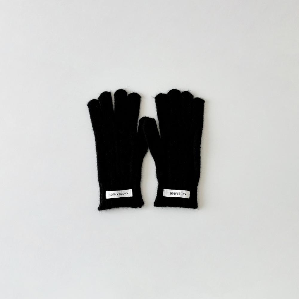 

Children s Gloves Winter Korean Cloth Twist Five-finger Gloves Boys Girls Warm Baby Gloves Kids Mittens Accessories чёрный