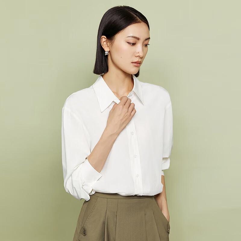 Chemise à manches longues style coréen pour femme, style commuting