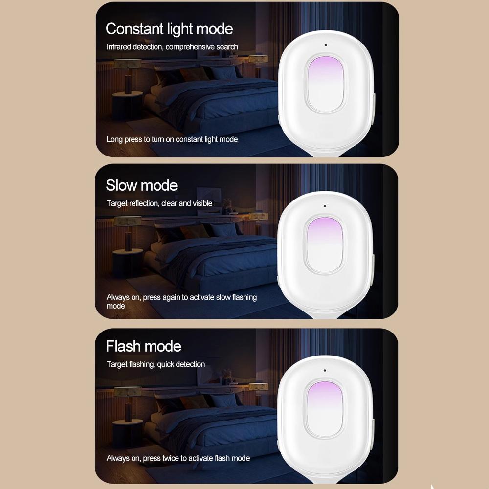 IR Camera Detector Intelligent Mini Hidden Camera Signal Detector Rechargeable Hanging Security Alarm Protection Detector