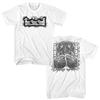 Maglietta Tool Band Rock Rosa Teschio Logo - Stile Punk Uomo Motociclista Poliestere Puro T-Shirt