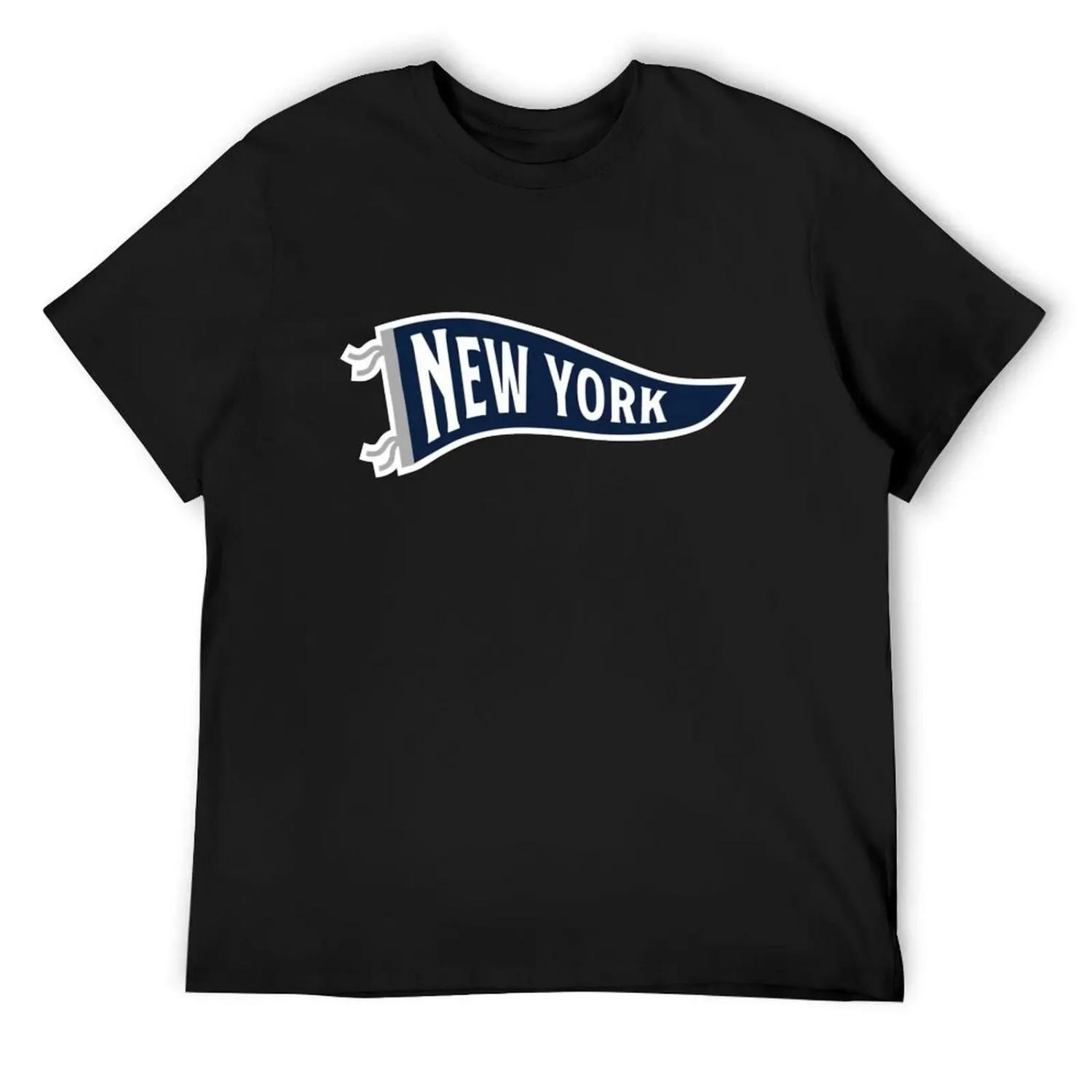 New York Pennant - White T-Shirt clothes luxury t-shirt luxury designer Men s t shirts XXXXXL разноцветный