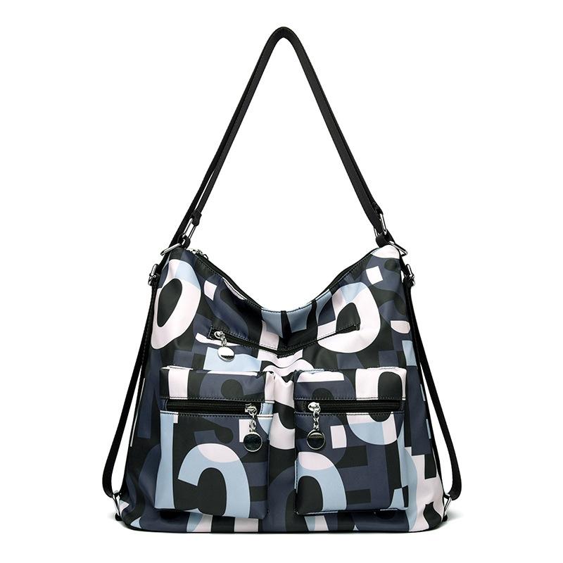 Women's Large Shoulder Bag Fashion Outdoor Travel Crossbody Bag Large Capacity Handbag Waterproof Nylon Cloth Bag