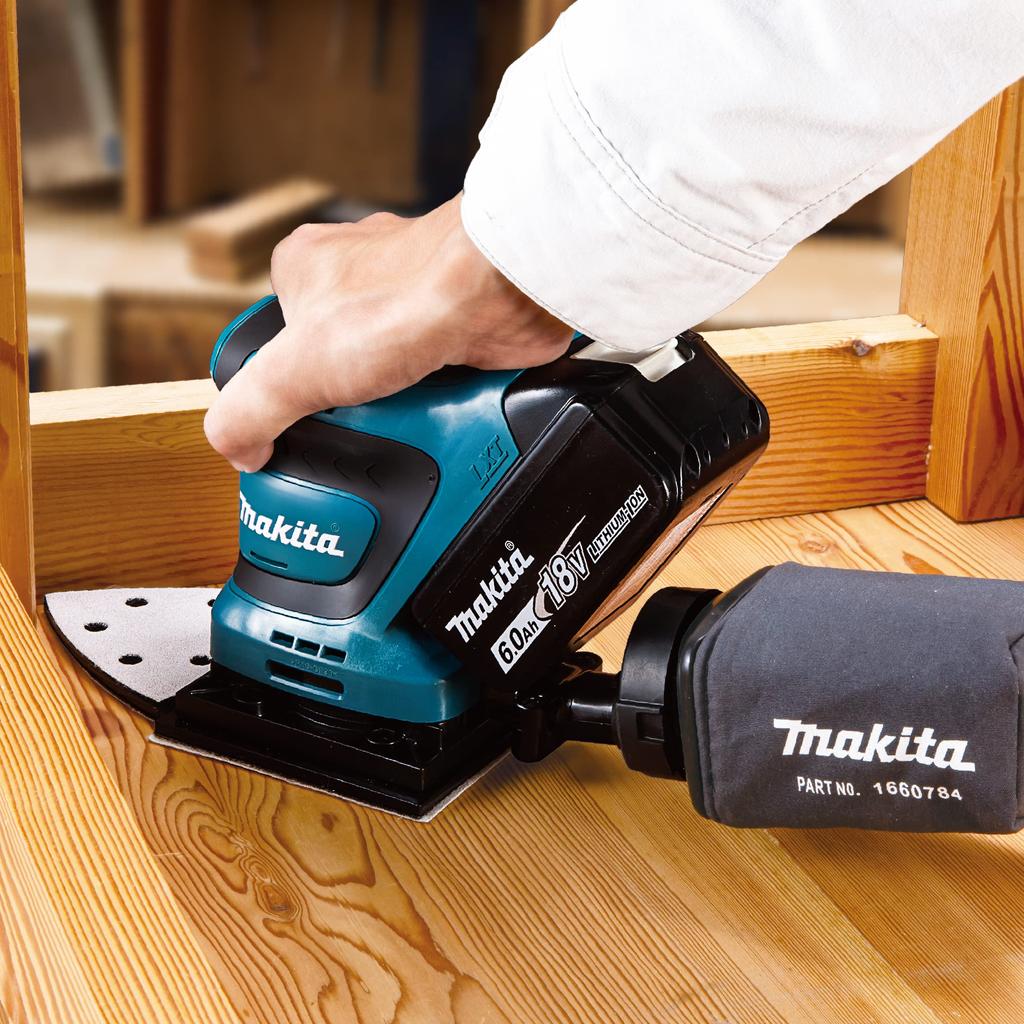 Makita Rechargeable Dustproof Mini Sander 18V Sold Separately BO483DZ Battery/Charger