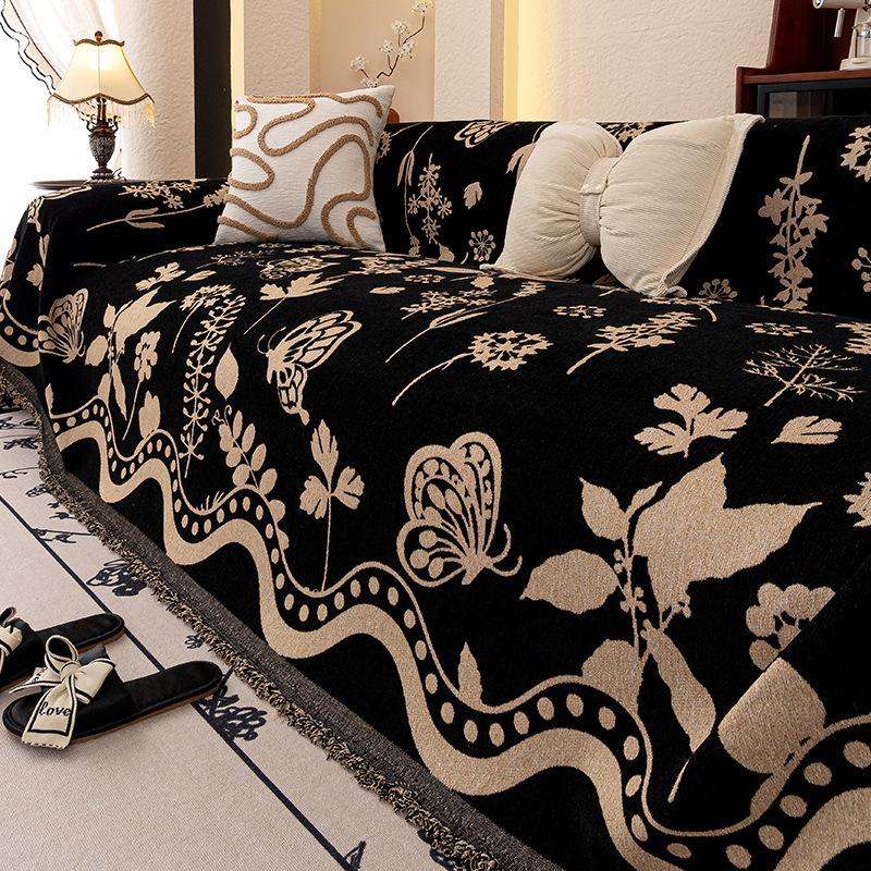 Light Luxury High-end Sofa Towel 2025 Popular New Sofa Cushion Sofa Blanket a Whole Full Cover Sofa Cover