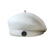 Light luxury autumn and winter European small fragrant style M home wool woolen women's retro beret painter's hat college style fashion felt hat