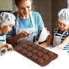 Chocolate Molds 15-Cavity Chocolate Silicone Mold Multi-Purpose Soap Mould for Christmas Birthday Cookie Cake Dessert Soap