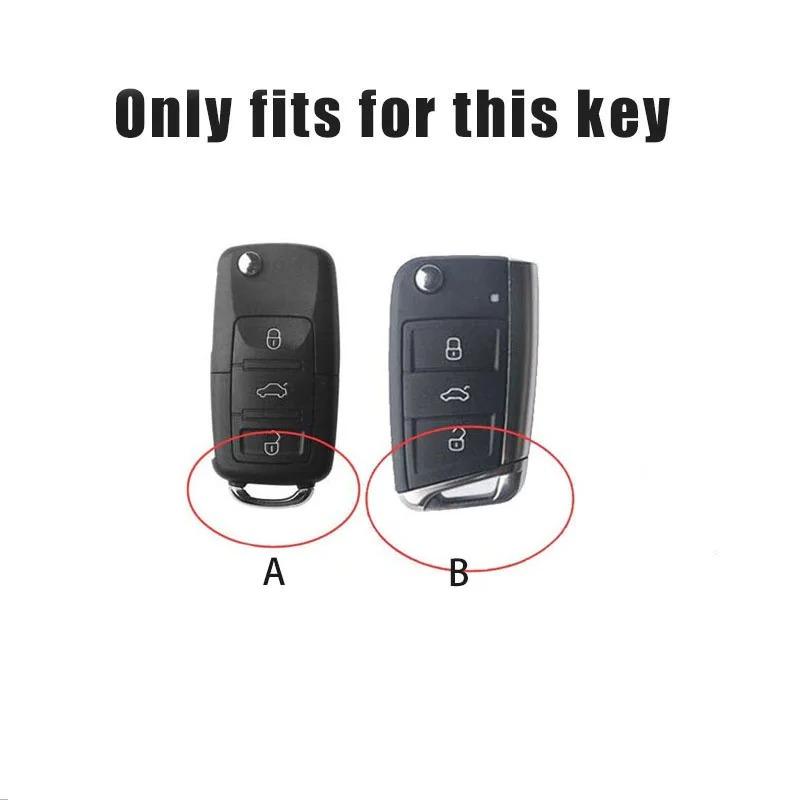 ADZ1 For Skoda Octavia A5 A7 Fabia Superb Kodiaq Karoq NEW Zinc Alloy Car Key Case Cover Holder Protection Keychain Accessory