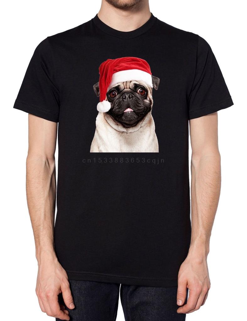 Pug Santa Christmas Hat T Shirt Cute Dog Fashion Life Drugs Present Gift Pets