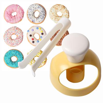 Forma na dorty s namáčecími kleštěmi Diy Vykrajovač na donuty Vykrajovač na dezerty Forma na výrobu koblih Kuchyňský nástroj na pečení 1ks