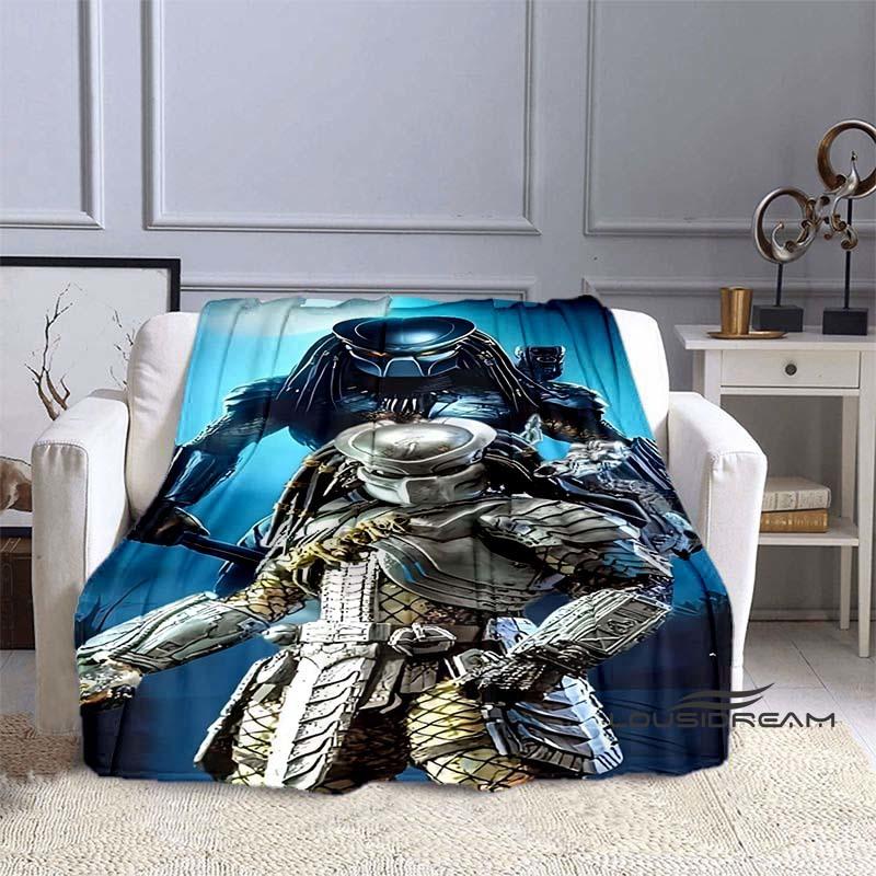 Alien Vs. Predator Printed Blanket Warm and Beautiful Flannel Soft and Comfortable Home Travel Bed Blanket Birthday Gift
