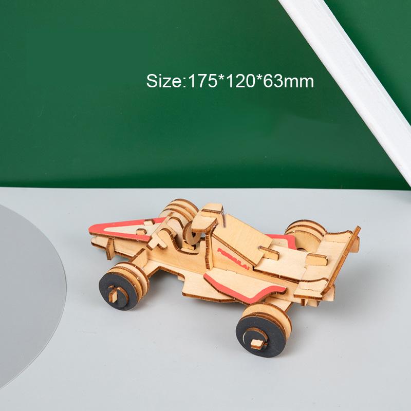 3D Holzautos Motorrad Puzzle Montagemodell DIY Handgemachtes Puzzle Schreibtischdekorationen für Kinder Geschenk