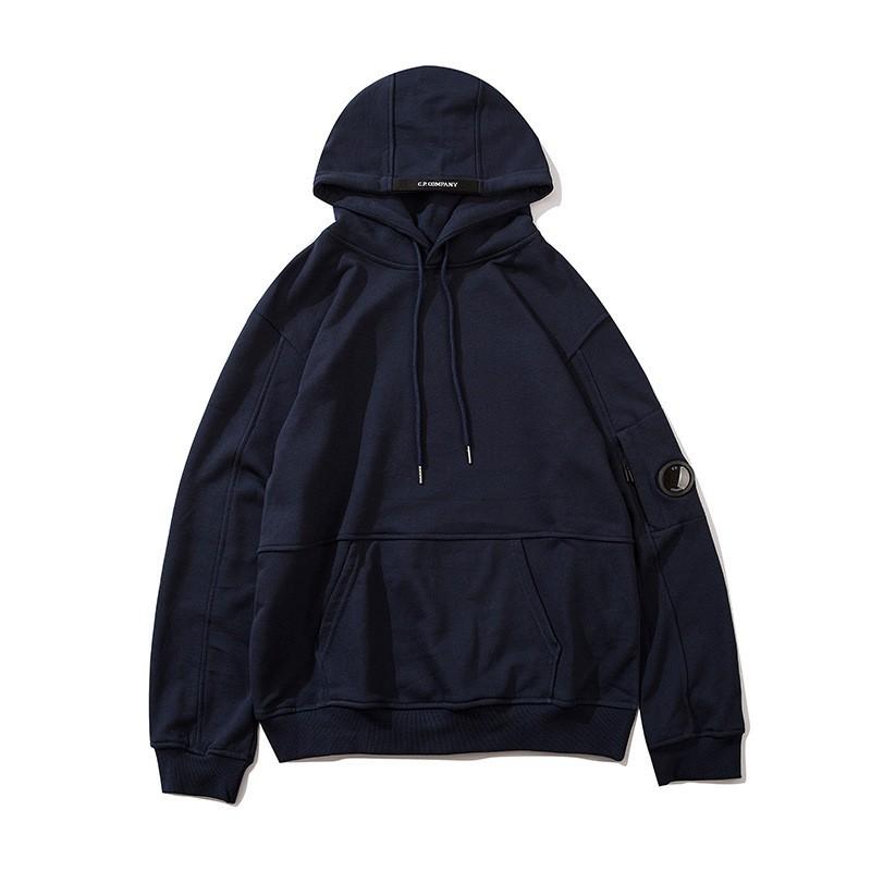 Cp Bestickter Reißverschluss Hoodie für junge Männer Lockerer Schnitt Lässiges Sweatshirt