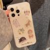 Childlike Little Animals for IPhone 16 Mobile Phone Case Glitter for IPhone 15 Promax Soft Case 14 Double Layer Cartoon 17