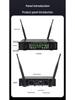 Dual Metal True Diversity Infrared Frequency Wireless Microphone for Meetings and Family KTV