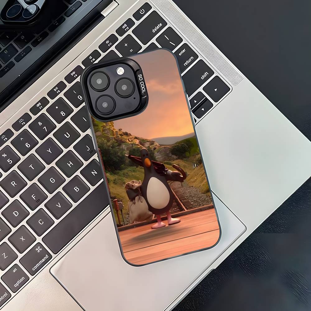 Funny Feathers McGraw Phone Case For iPhone 17,16,15,14,13,12,11,Pro,XS,Max,Plus,Mini,SE4,E Black Matte Shockproof Cover