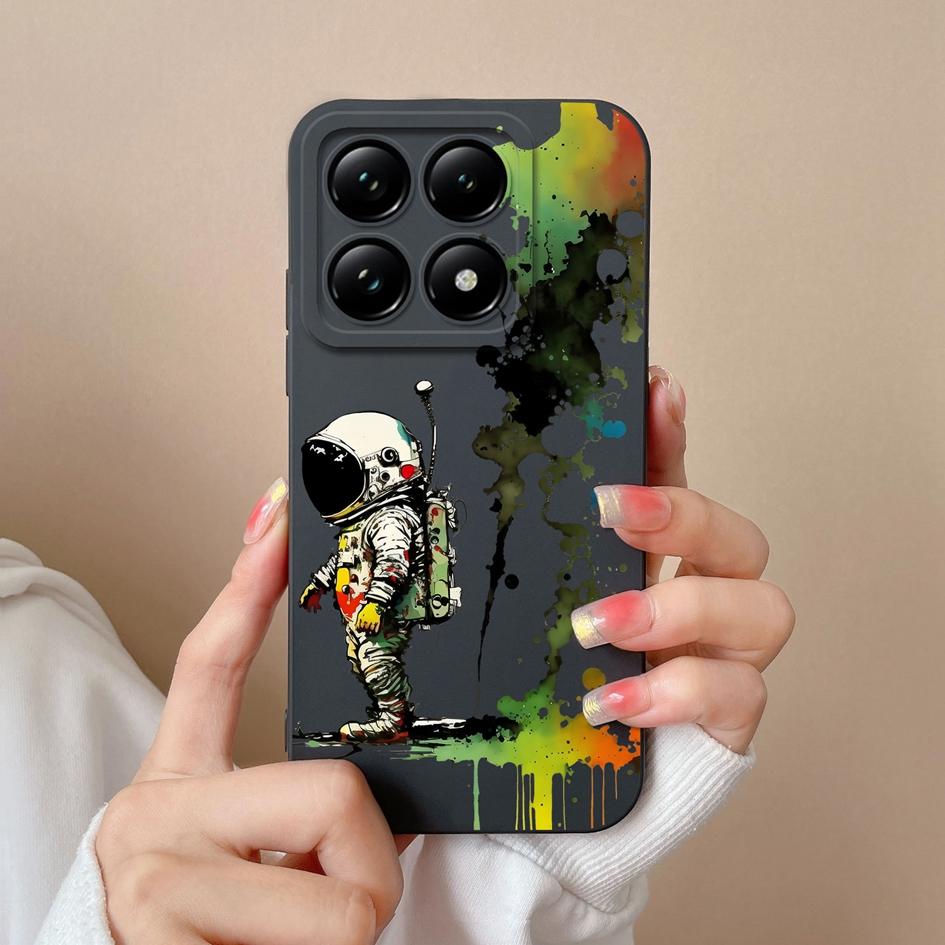 Weiche neue Hüllen für Xiaomi 14T 15 Pro Capa Hübsche Wolkenblumen Stilvoller Schutz aus flüssigem Silikon Langlebiger Anti-Tropfen für Xiaomi Shell Back Covers