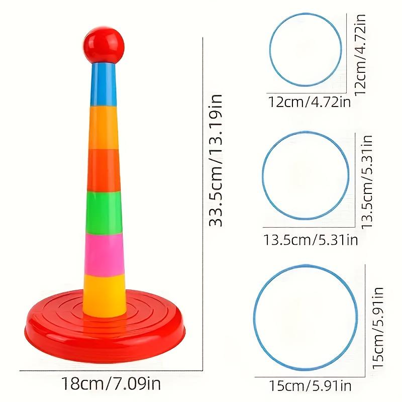 Fun Learning Tower - Interactive Parent Child Puzzle Games, Indoor/Outdoor Ring Throwing Games, Children'S Cognitive Development