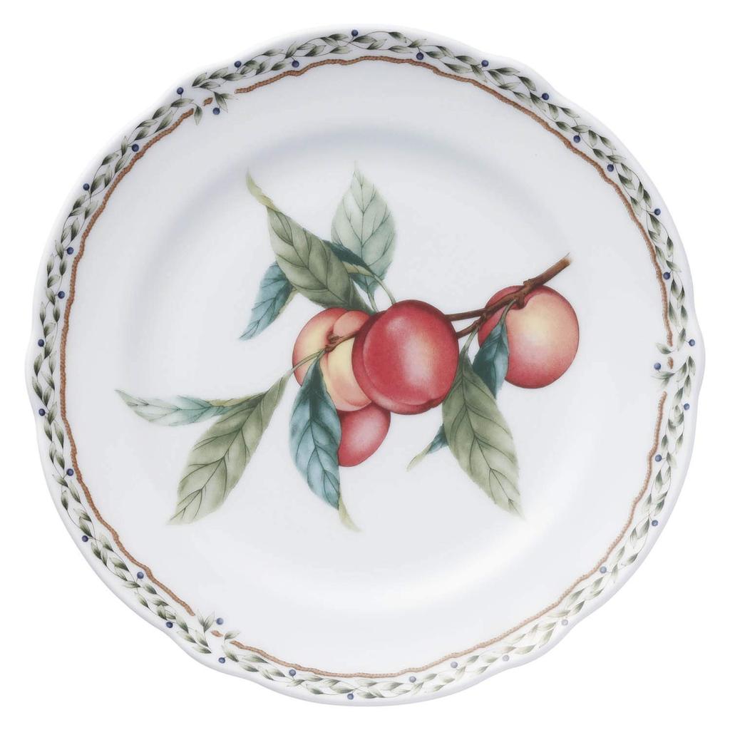 Noritake Orchard Garden Medium Plate, Diameter: Approx. 18.9cm, Height: Approx. 1.9cm, Microwave Safe, 97815/4911