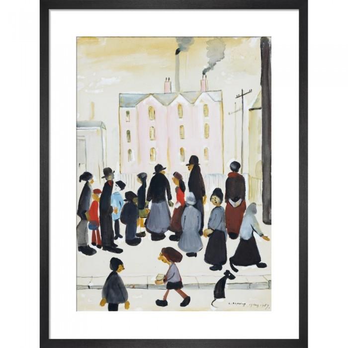 L.S.. Lowry Group Of People 1959 Plaque