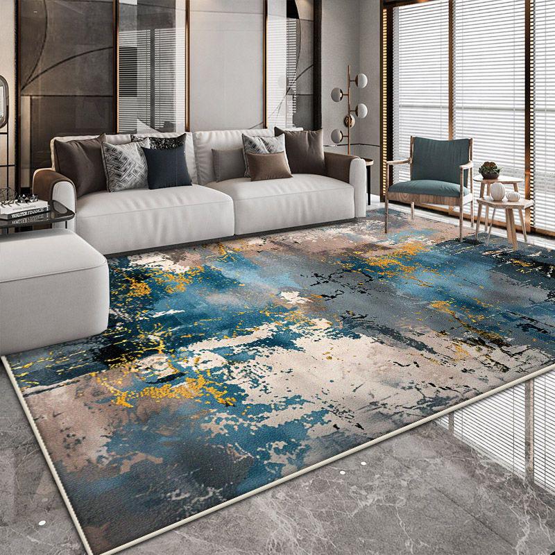 Easy Clean Abstract Carpets Living Room Decoration Large Area Non-slip Rugs Nordic Style Bedroom Decor Floor Mat 