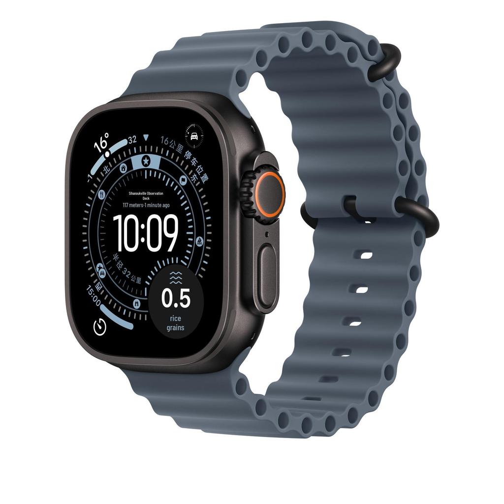 Apple Watch 11 Ultra Double Buckle Silicone Strap