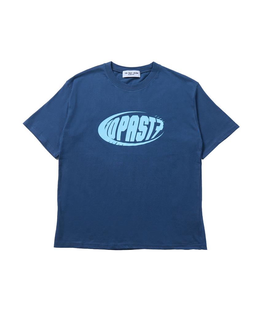 TEN PAST SEVEN Tp7 Printed Short Sleeve T-Shirt - Blue