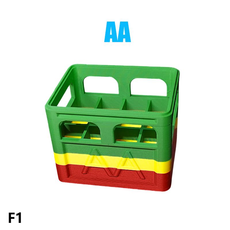 Aaa/Aa/9V/Cr2032/Cr2025 Battery Storage Box Stackable Battery Organizer Decorative Battery Holder, Home, Office Storage Box