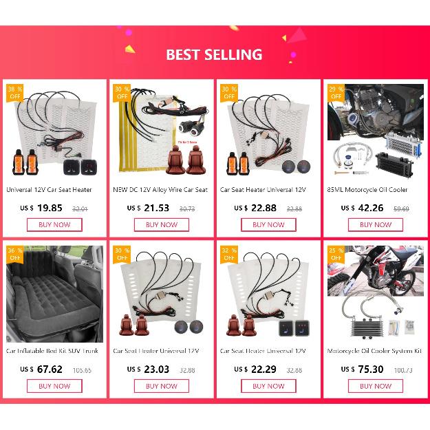 Car Seat Heater Universal 12V Carbon Fiber Heat Pads Set Dual Control System 5 Levels Digital Display Switch With Harness Kit