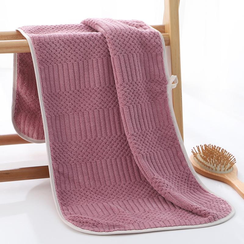 Auspicious Grid Thickened Absorbent Towel