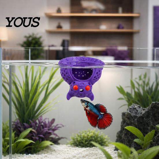 Shrimp Egg Laying Cave Xmas Aquarium Hideout, Shelter, Christmas Stocking Betta Fish Tank Hideaway Hide, Halloween Bat Hideout for Tanks Decoration