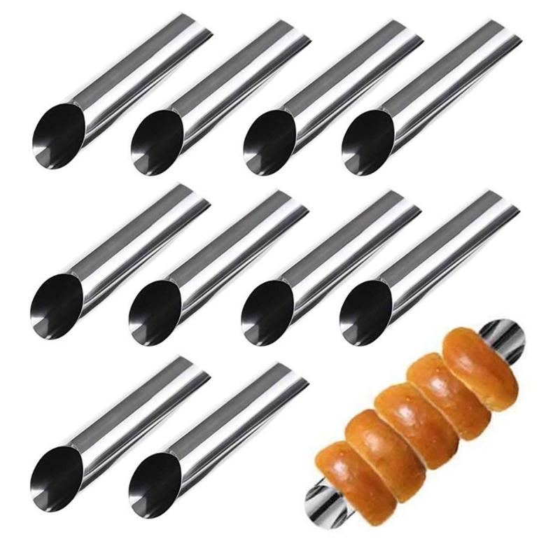 Convenient Croissants Making Mold Essential Cannoli Form Tube Cream Horn Moulds Kitchen Utensils for Cooking Lover