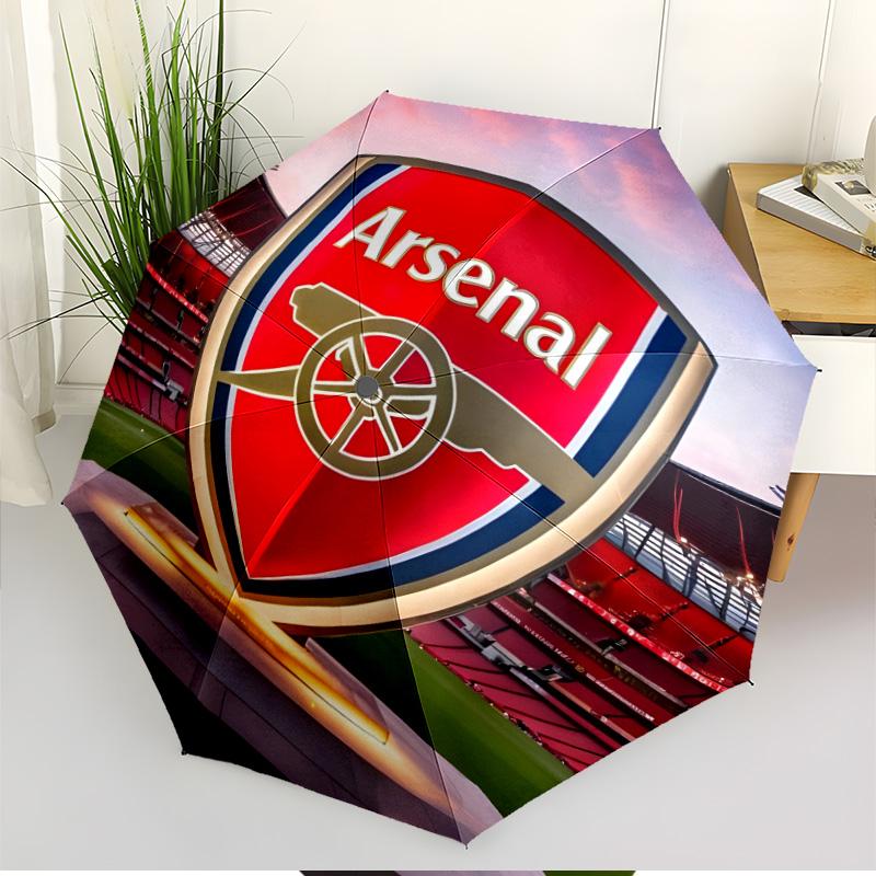 Football team.C Print Automatic Open Close Umbrella, Portable Foldable Umbrella, for Outdoor Commute Camping Trip, Ideal Birthday Gift