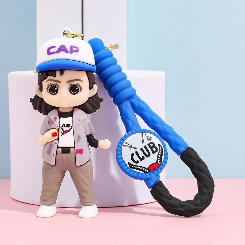 Cartoon Spiel Neuer Fremder Elf Demogorgon Dustin Barb Steve Robin Pvc Niedliche Puppe Rucksack Dekoration Anhänger Modell Spielzeug