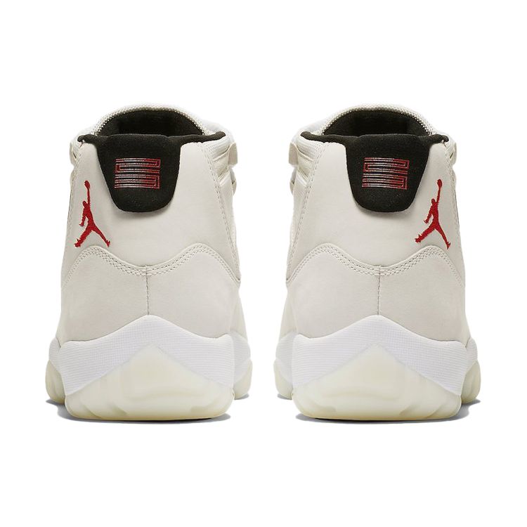 Air Jordan 11 Retro Platinum Tint Men Sneakers White Sail-University-Red 378037-016