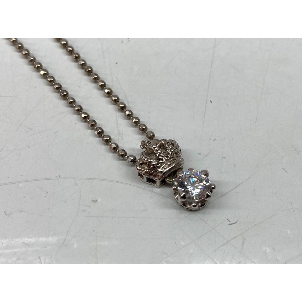 Used JUSTIN DAVIS Juliet Necklace Juliet Necklace Crown Ball Chain 925 Silver SNJ252 Men's Jewelry Necklace/Pendant All Over Pattern Silver 104A-115
