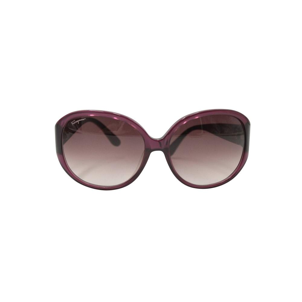

Salvatore Ferragamo Фиолетовые круглые солнцезащитные очки фиолетовые