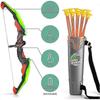 Bow And Archer Set - Archery Toy Set - Led With 13 Suction Cup Arrows, & Quiver