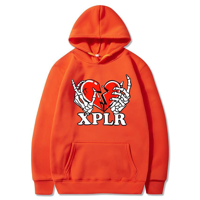 Heartbreak Print Hoodies Autumn Winter Fashion Fleece Casual Loose Sweatershirt Hooded for Men Women