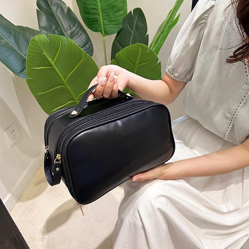 

Модная большая вместительная портативная косметичка высокого качества, женская прочная новая кожаная сумка для хранения, многофункциональная косметичка (20cm<Max Length<30cm)