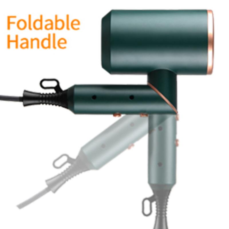 Skladací fén pre domáce použitie Elektrický stlmený fén na vlasy s teplým/studeným vzduchom Blue-ray fén na vlasy so zberom záporných iónov