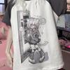 Japanese Y2k Shirts with Removable Sleeve Short Long Sleeve T Shirt for Girls Spring Casual Kawaii Woman Top