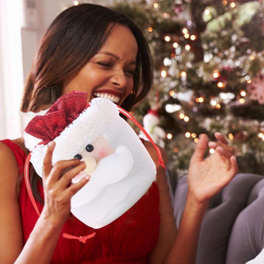 Christmas Kids Candy Bags Pouch Santa Snowmen Xmas Bag Children Bag Drawstring Container