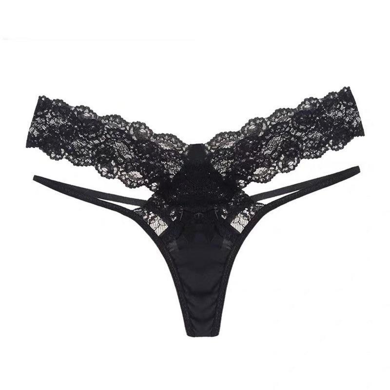 Sex Panties, Lace Transparent Sexy Women's Panties Low-rise Thong