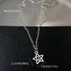 Geometric Alloy Pendant Necklace Set With Cross Chain For Fashionable Women