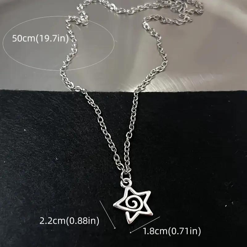 Geometric Alloy Pendant Necklace Set With Cross Chain For Fashionable Women