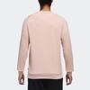 adidas Neo Logo Printing Round Neck Pullover Long Sleeves Pink Men's DT8306